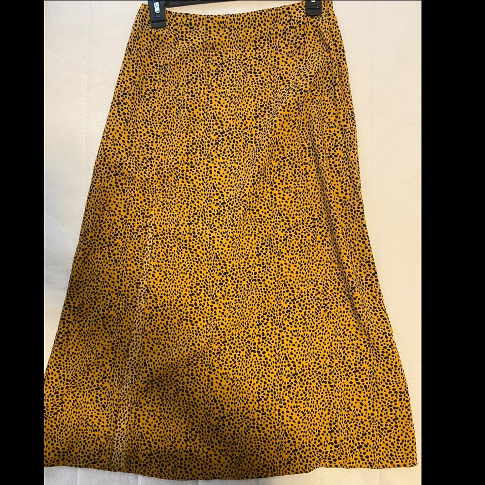 Midi Leopard Skirt